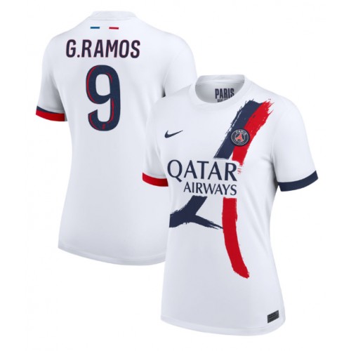 Dres Paris Saint-Germain Goncalo Ramos #9 Gostujuci za Žensko 2024-25 Kratak Rukav